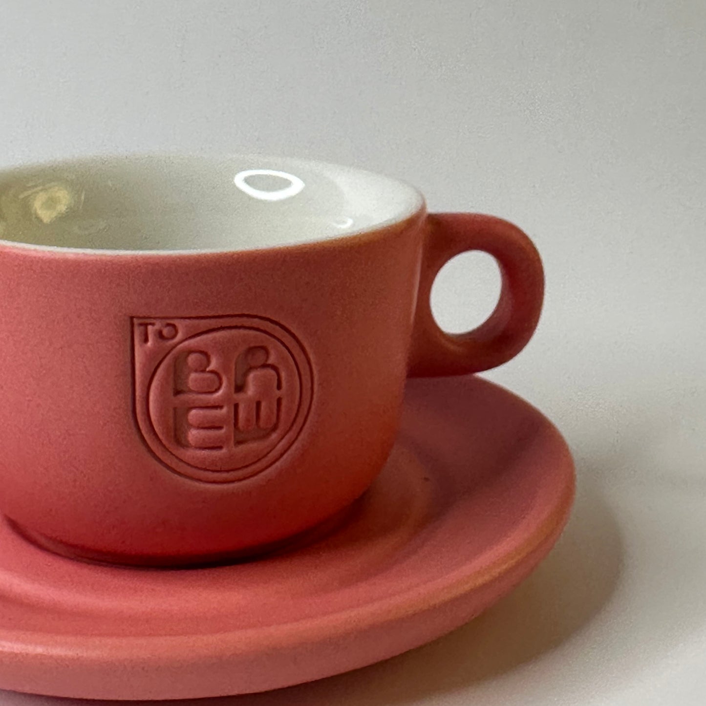 كوب سيراميك لتحضير القهوة سعة 100 مل - وردي