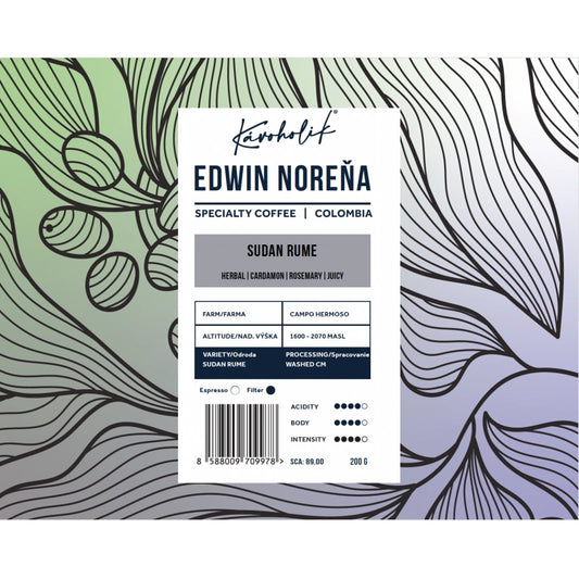 Edwin Noreña - Sudan Rume Washed - Colombia (Filter)