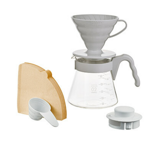 Hario V60 Coffee Server Set 02 - Grey