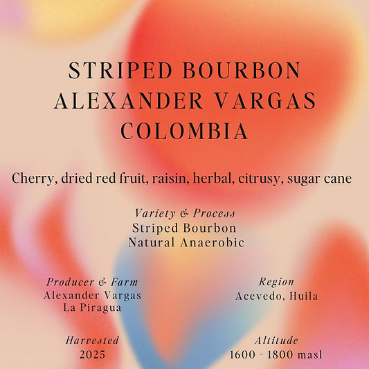 Striped Bourbon - Alexander Vargas – Colombia (Espresso)