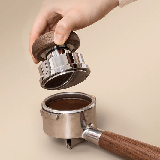 Pucks Calibrated Tamper - Black Walnut wood